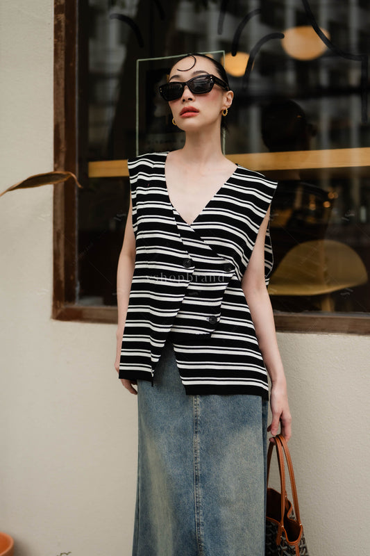 Renee Sweater vest Striped