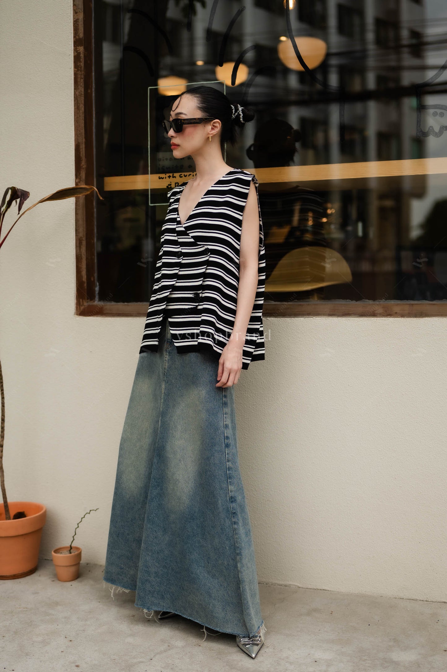 Renee Sweater vest Striped