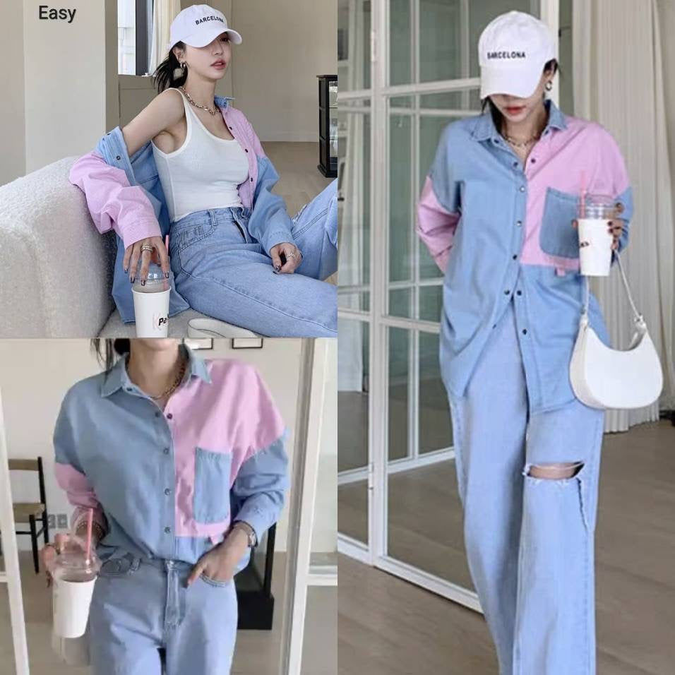 Denim Pink Love