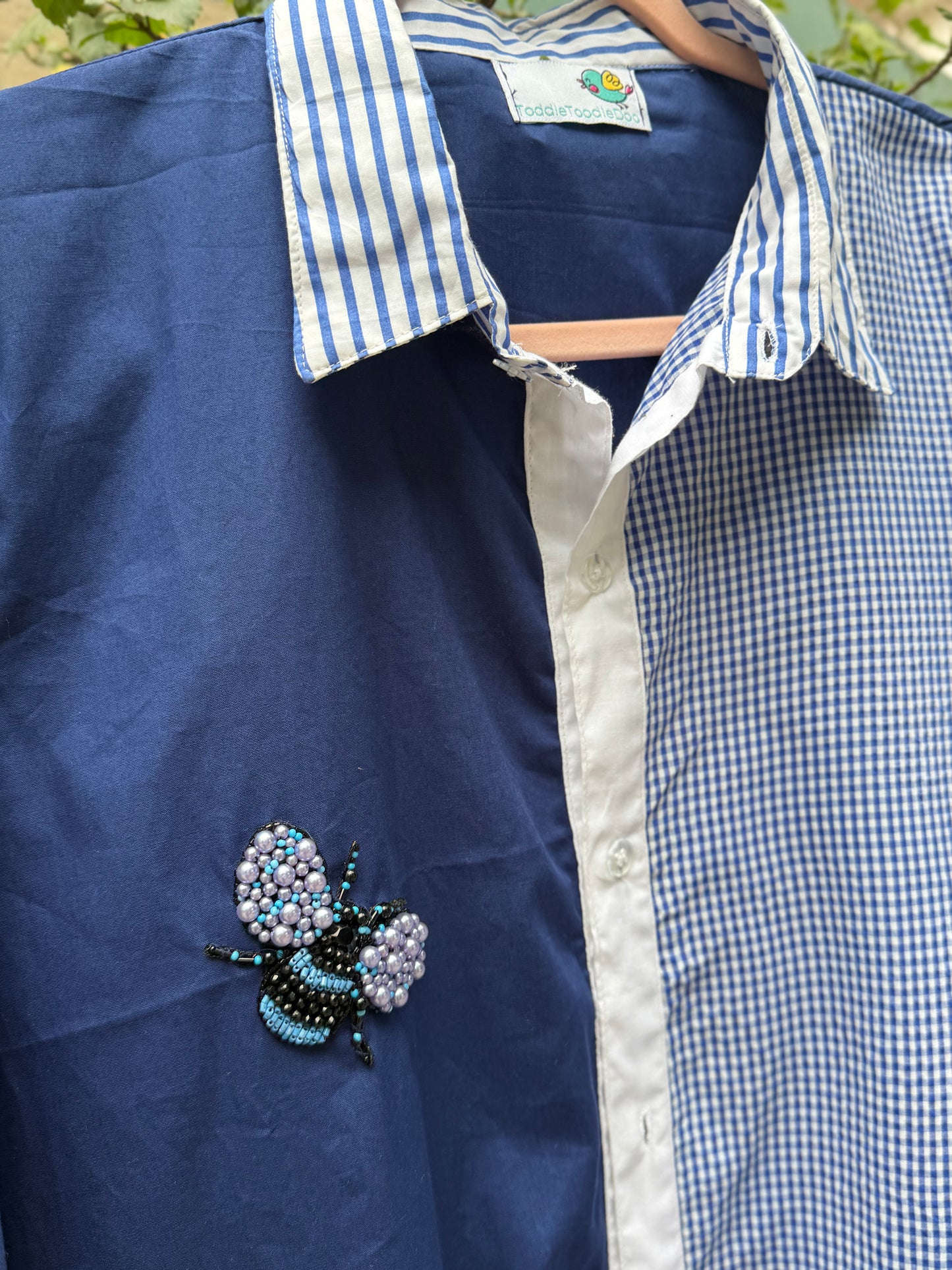 Blue Date shirt dress