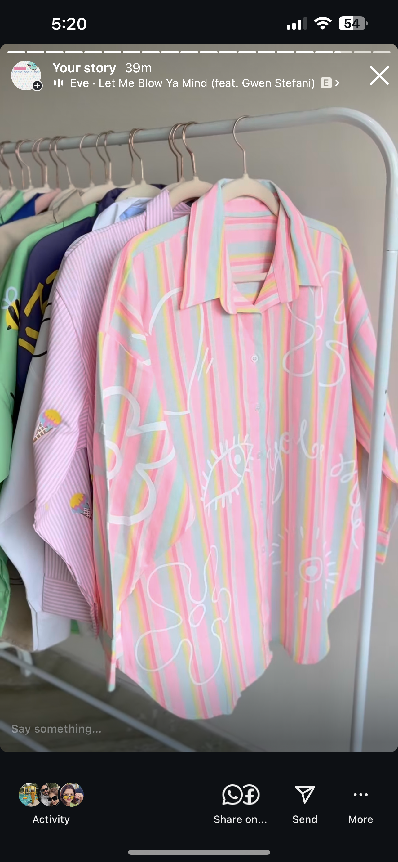Oversize Style Shirt Blossom