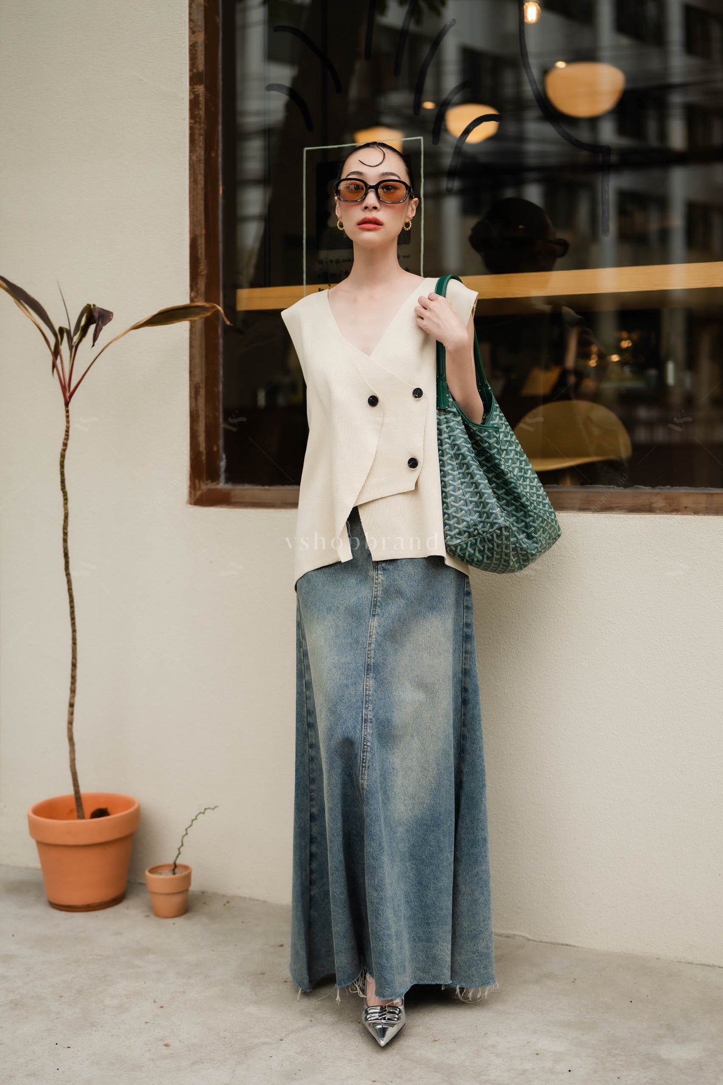 Renee Sweater vest Ivory