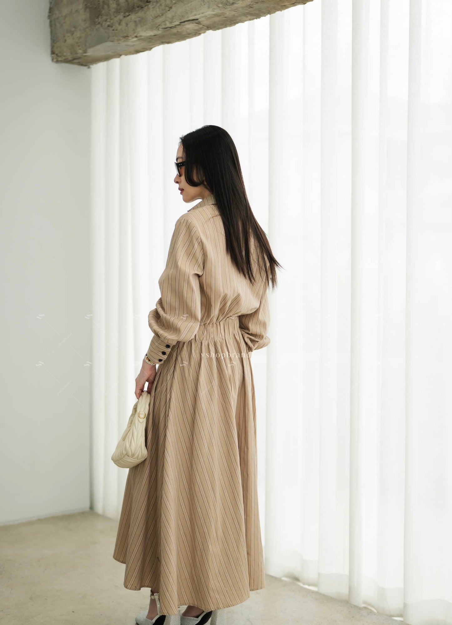 Striped maxi dress
