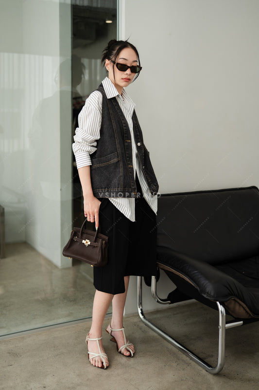 The Caara  Shirt Dark (2 pc set)