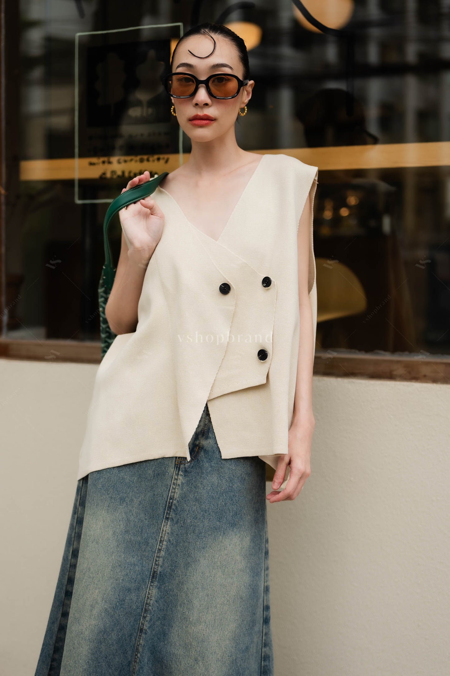 Renee Sweater vest Ivory