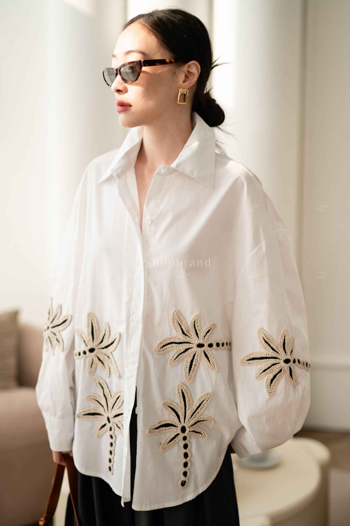 Flora Shirt White