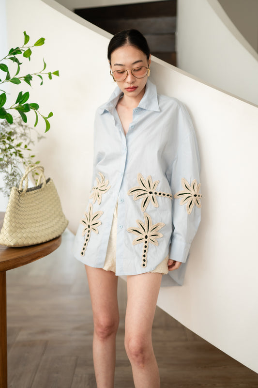 Flora Shirt Blue