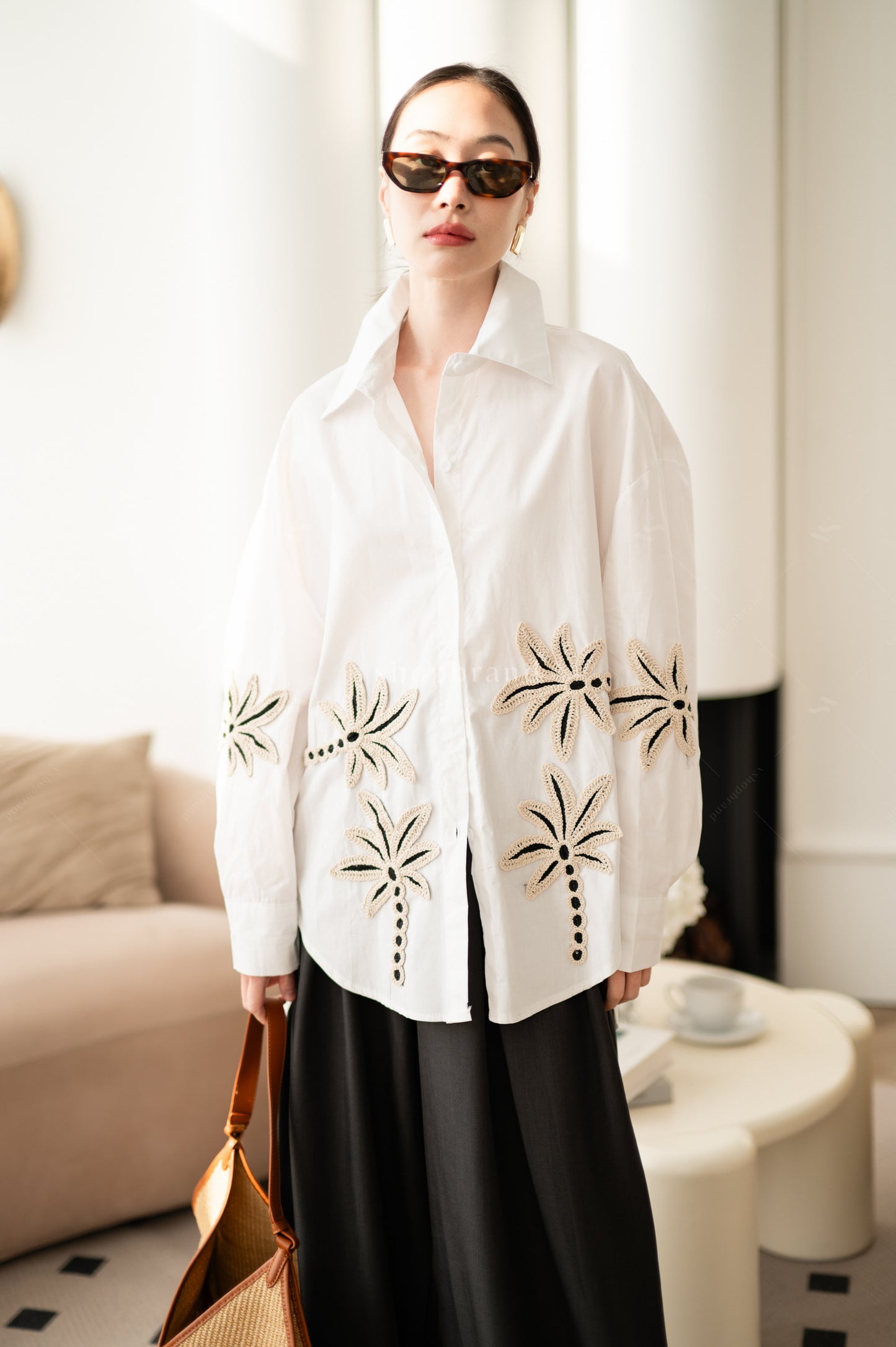 Flora Shirt White