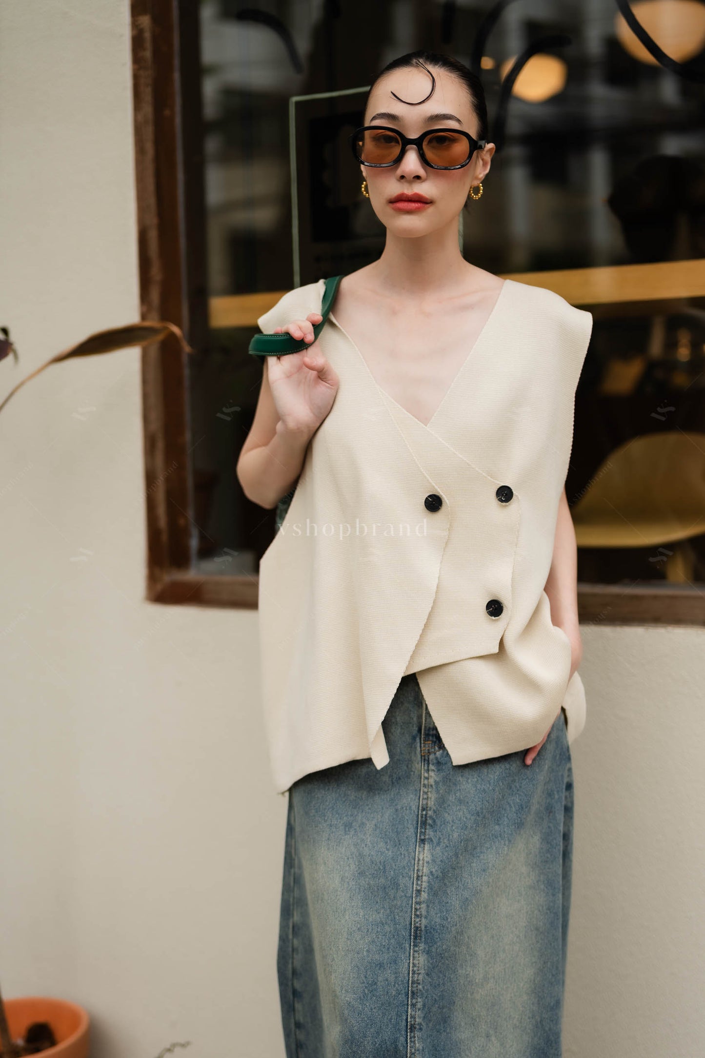 Renee Sweater vest Ivory