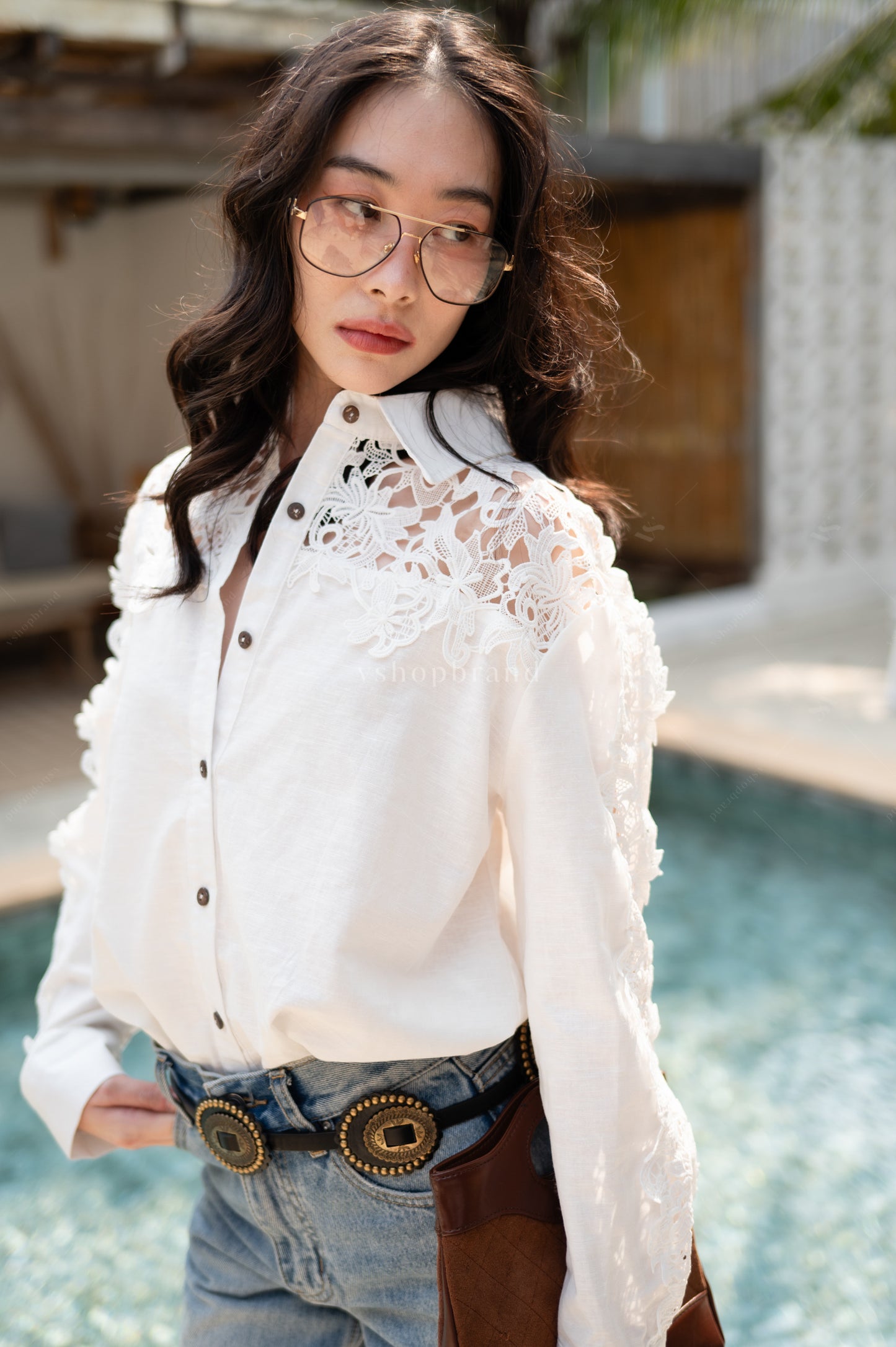 Serena Shirt White