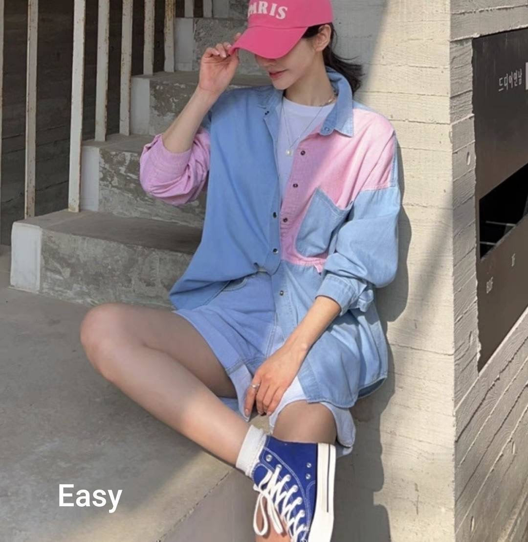 Denim Pink Love