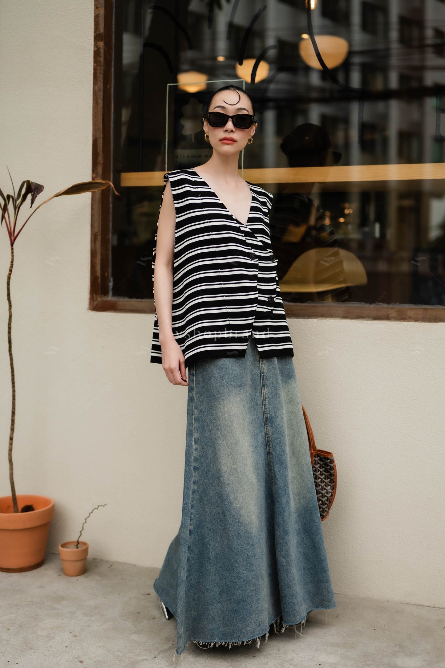 Renee Sweater vest Striped