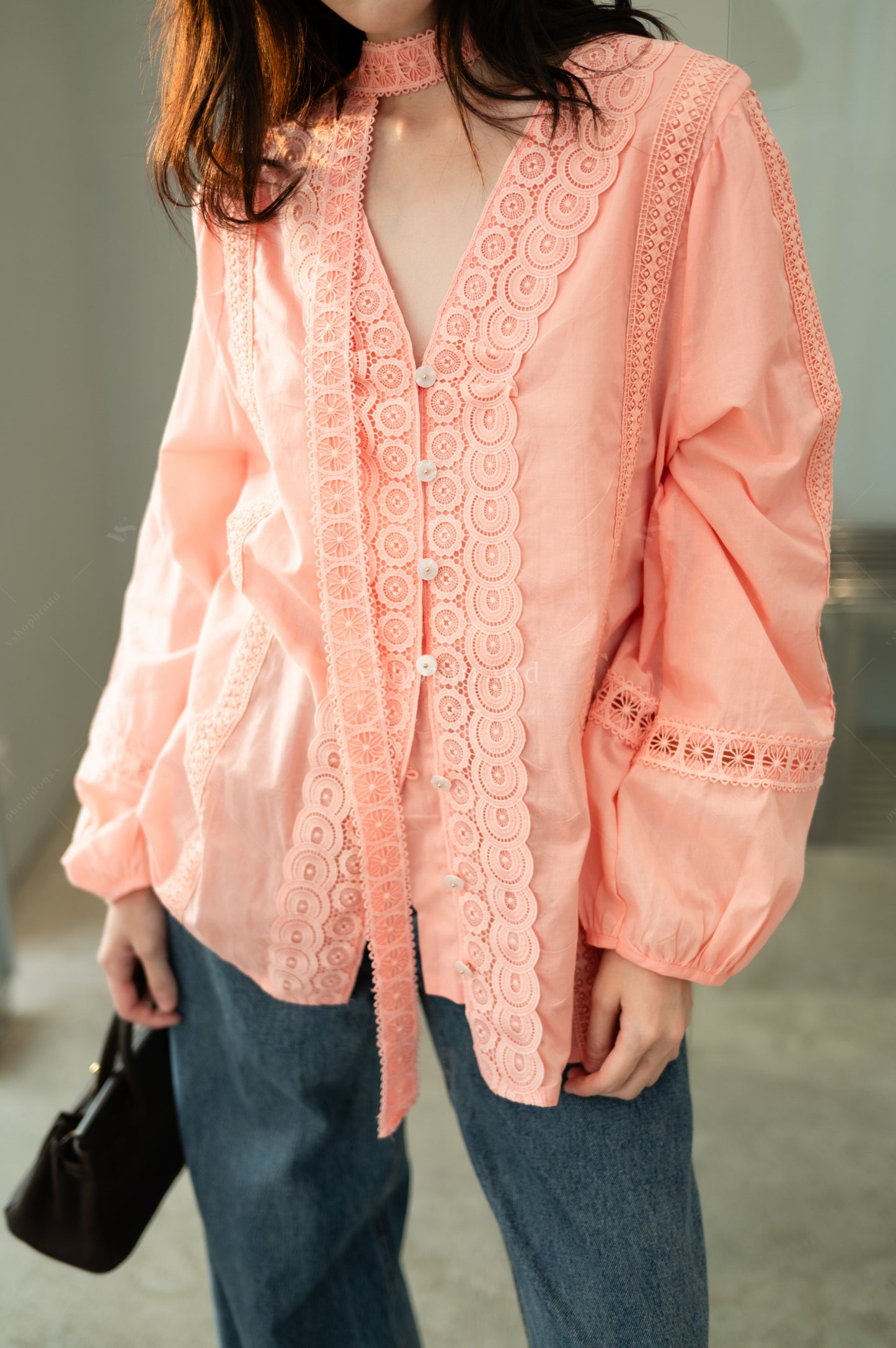 Lace Love Shirt Orange