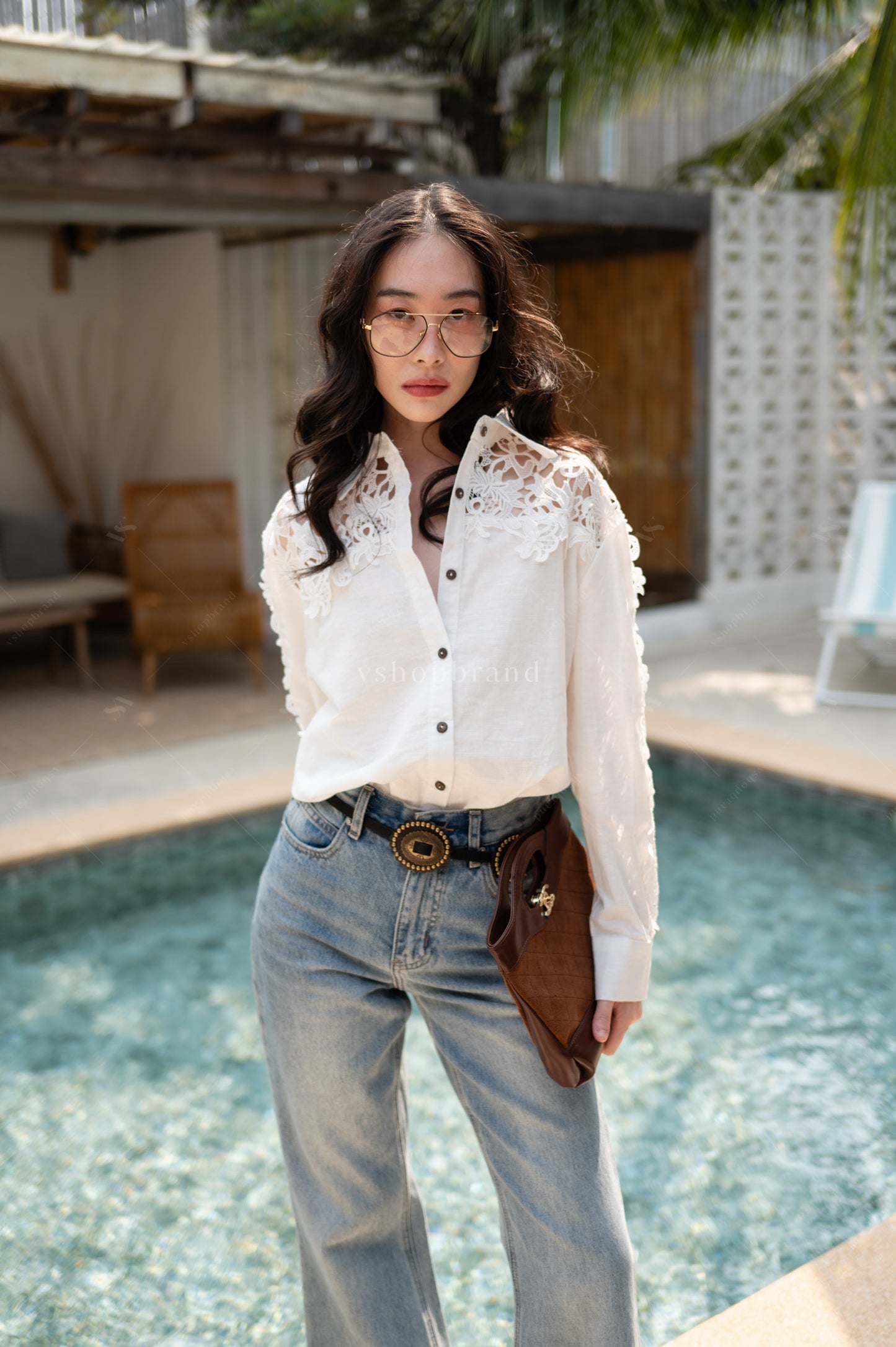 Serena Shirt White