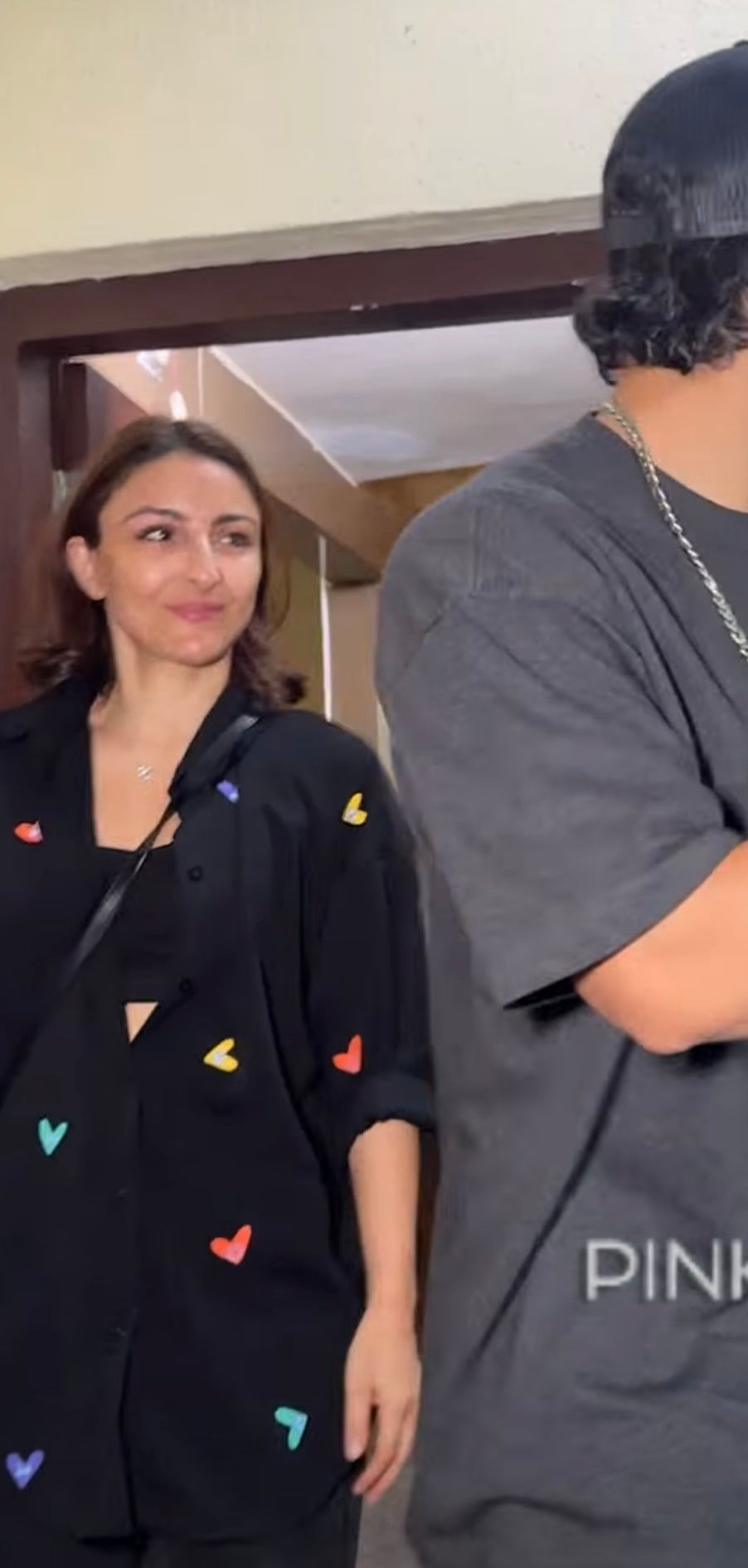 Oversize Style Shirt ALL hearts black