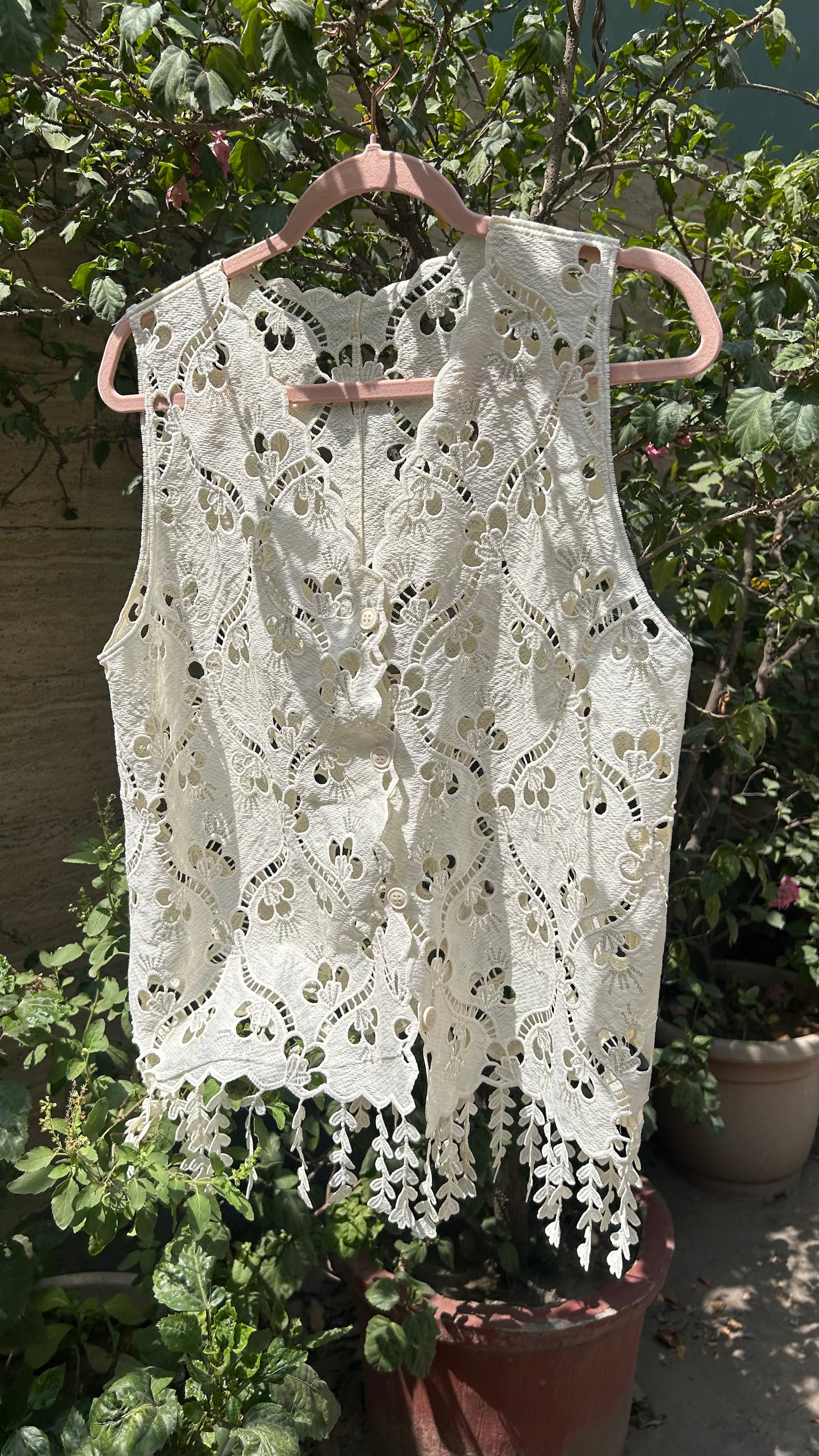Ibiza Top cum jacket white