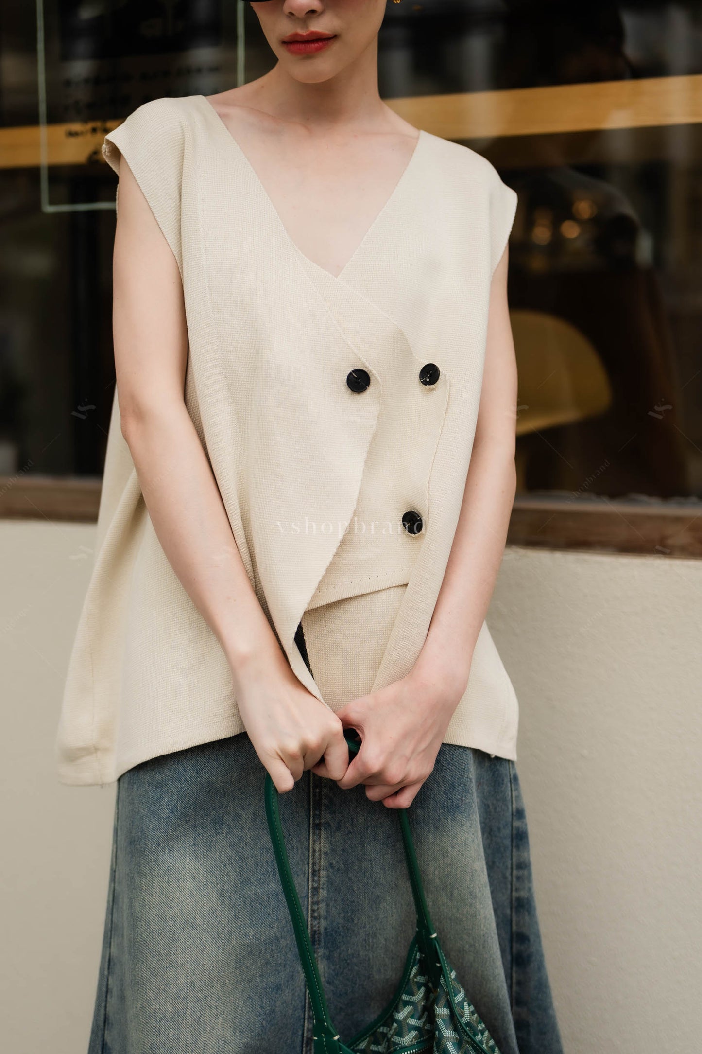 Renee Sweater vest Ivory