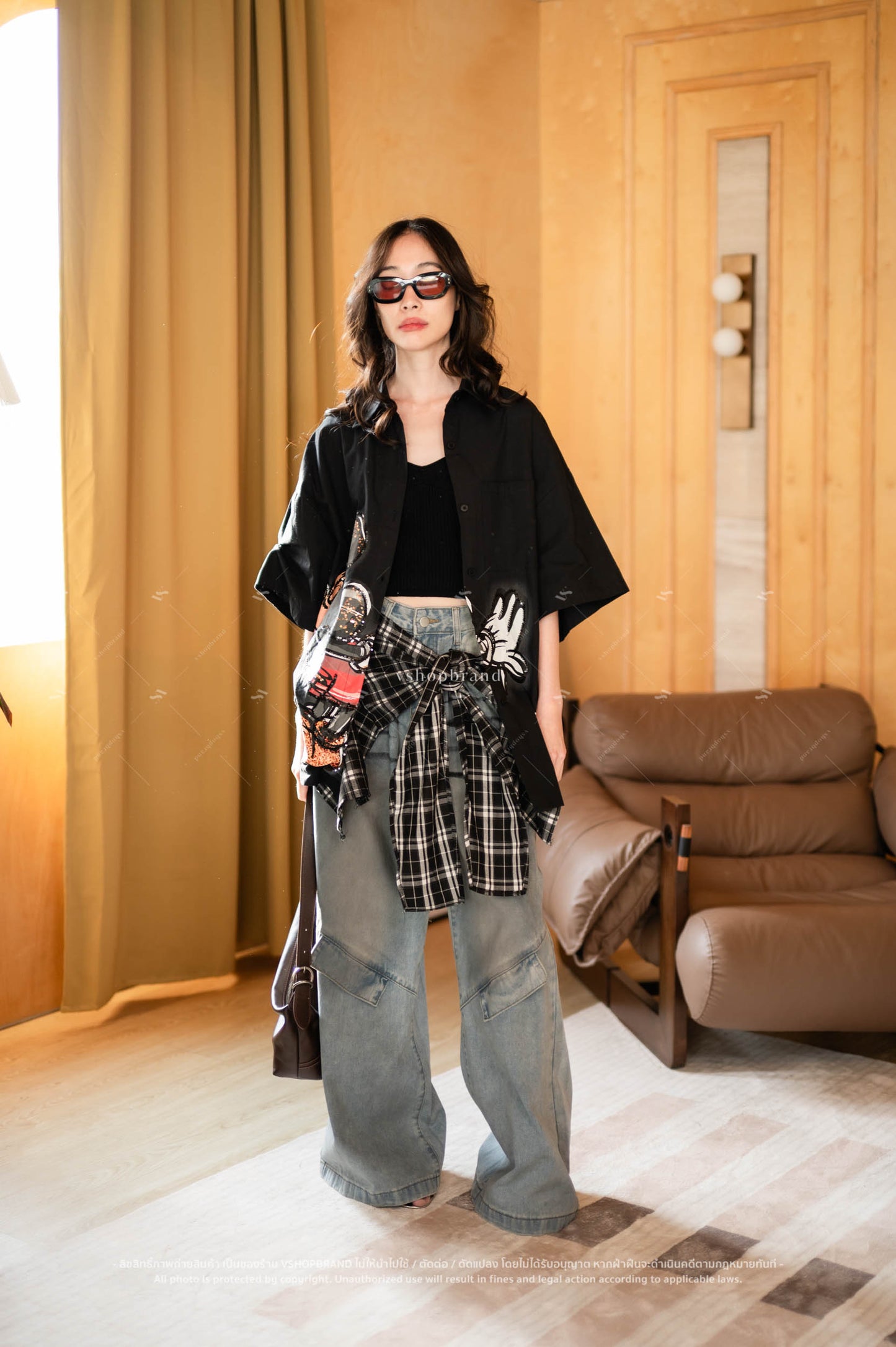 Mickey Minnie Shirt Black