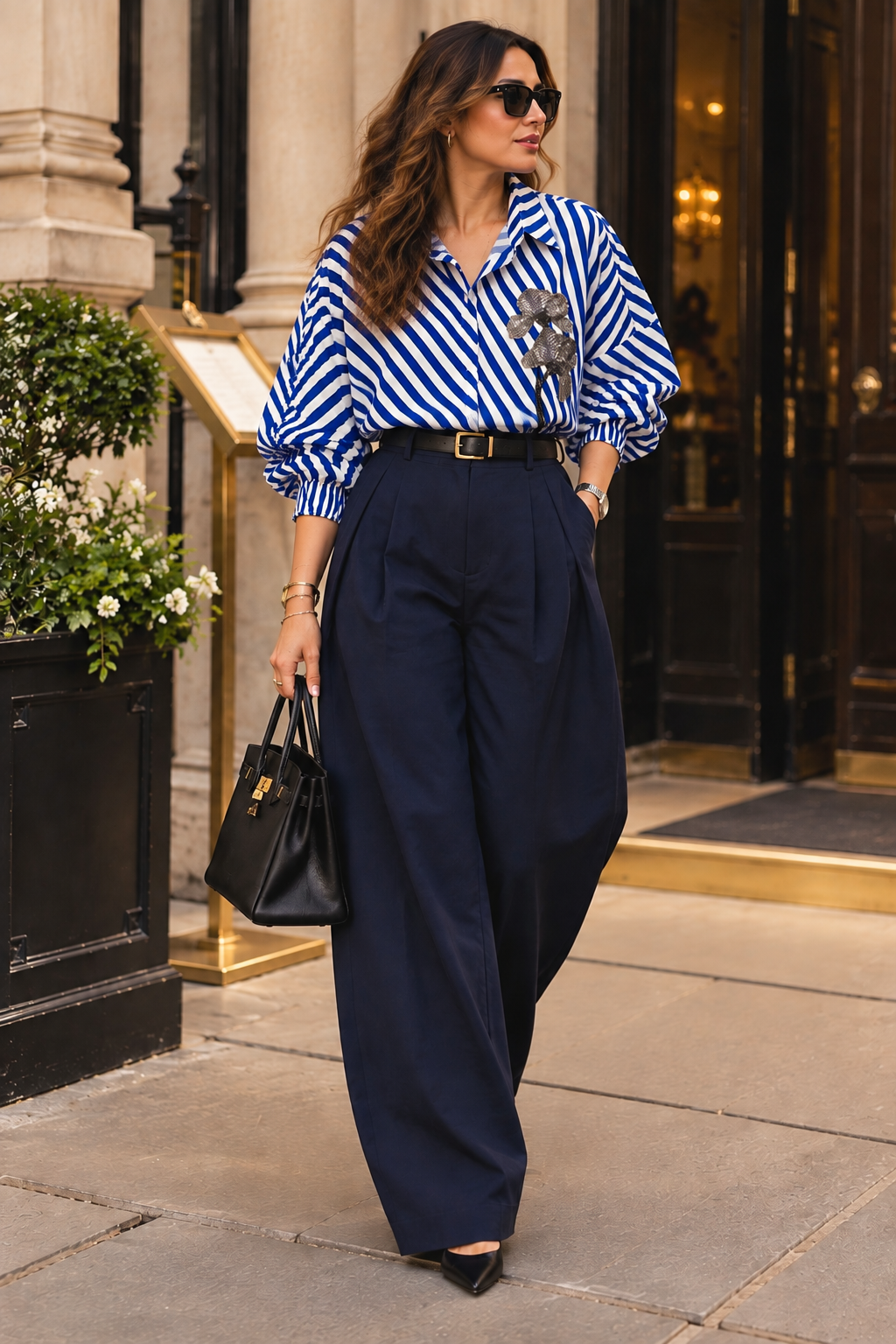 Flirty striped shirt