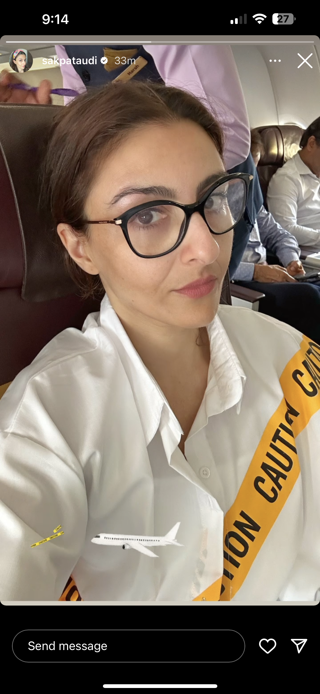 Oversize Style Shirt CAUTION