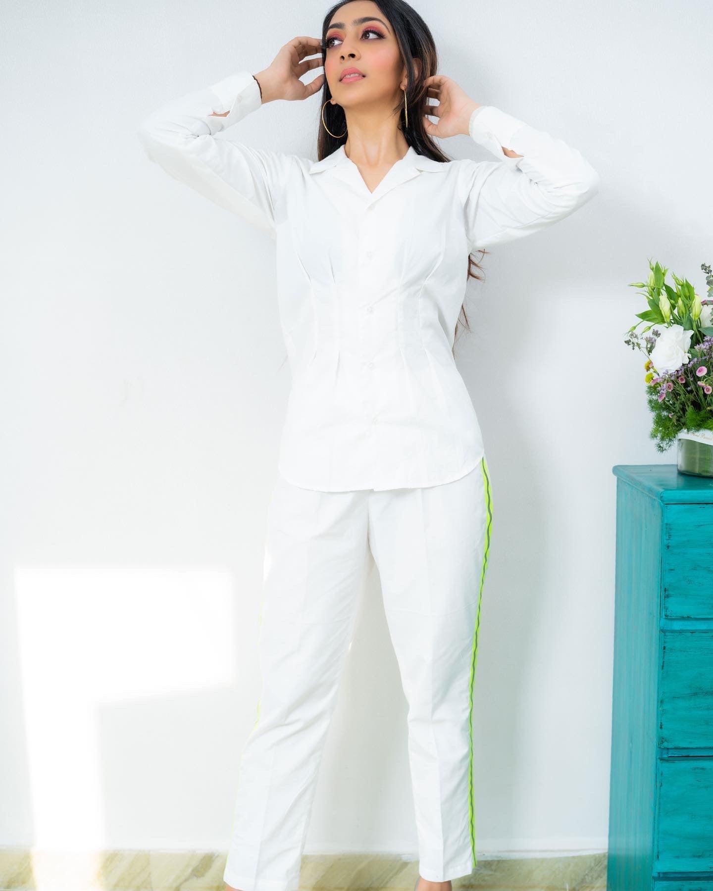 The Neon Droplet co-ord set WHITE