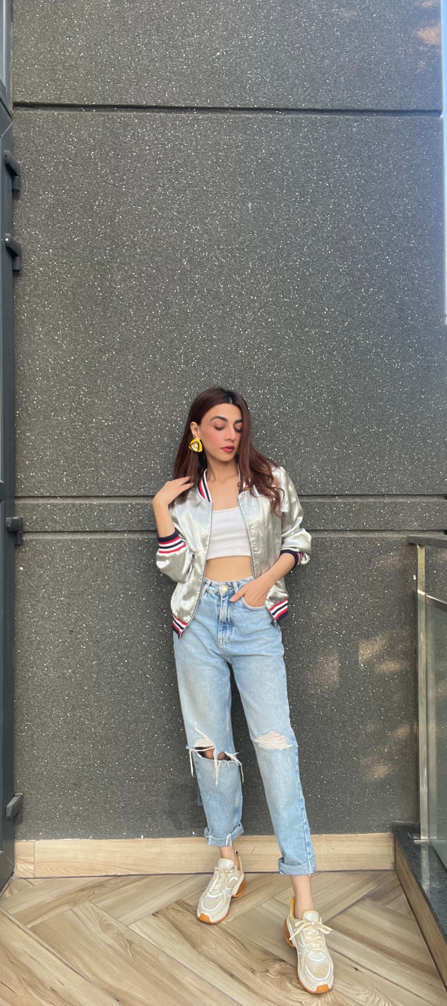 Lighting Streak Bomber Jacket