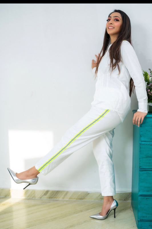 The Neon Droplet co-ord set WHITE