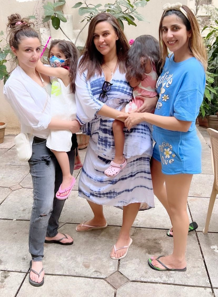 Tie & Dye drape dress