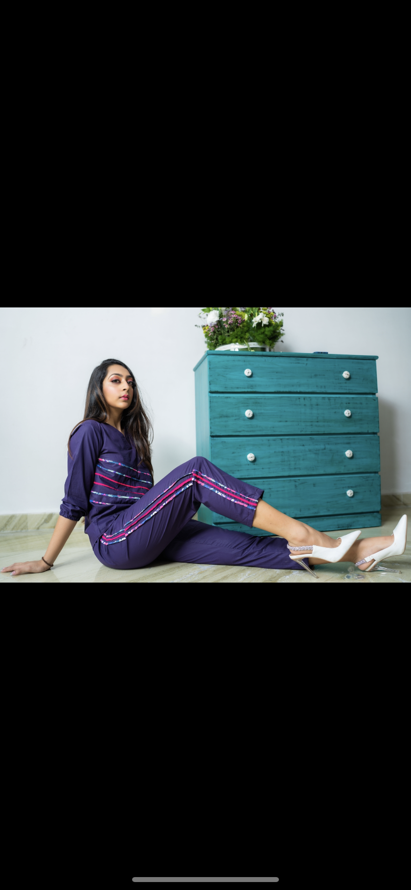 Cross the Lines COORD set violet