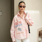 Cross stitch Queen shirt Pink
