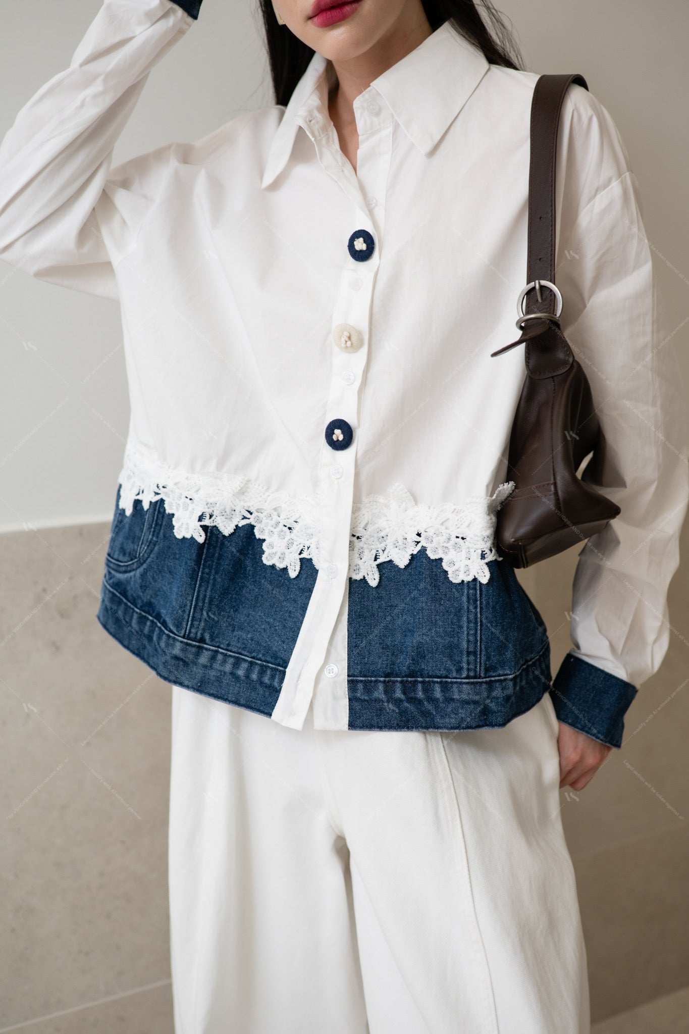 Denim Love white