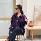 Oversize Style Shirt Doughnut purple