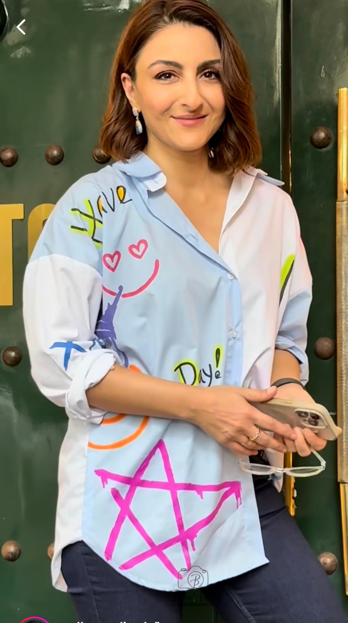 Oversize Style Shirt have a nice day