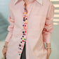 Bubble Button shirt pink