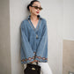 Denim boho love Light