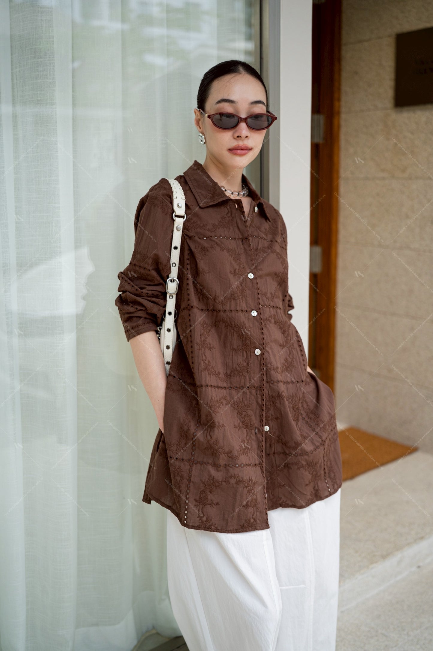 Frida shirt brown