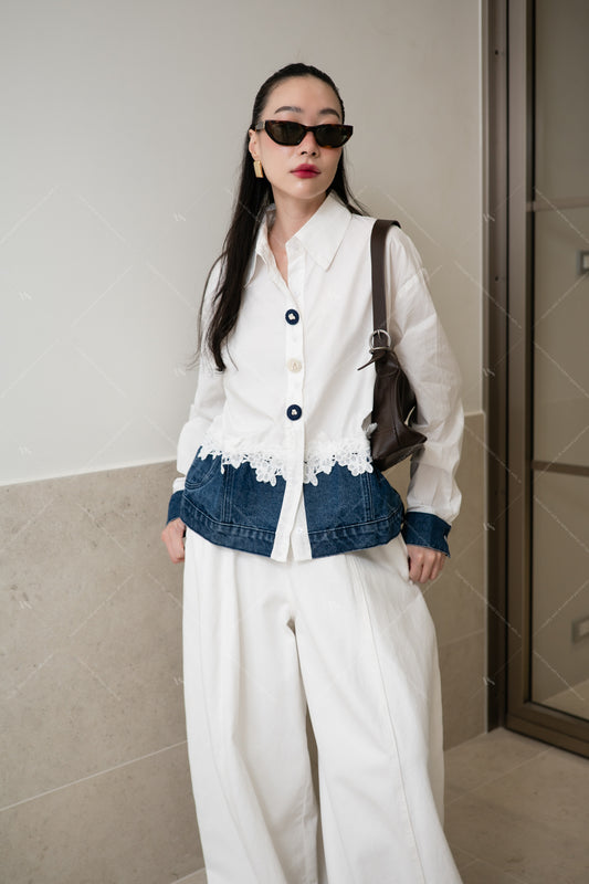 Denim Love white