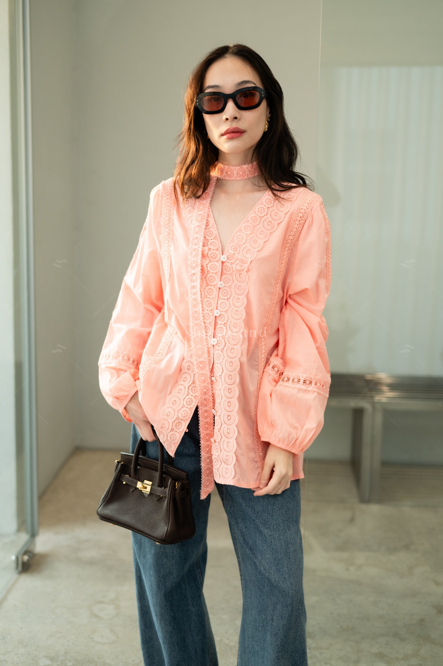 Lace Love Shirt Orange