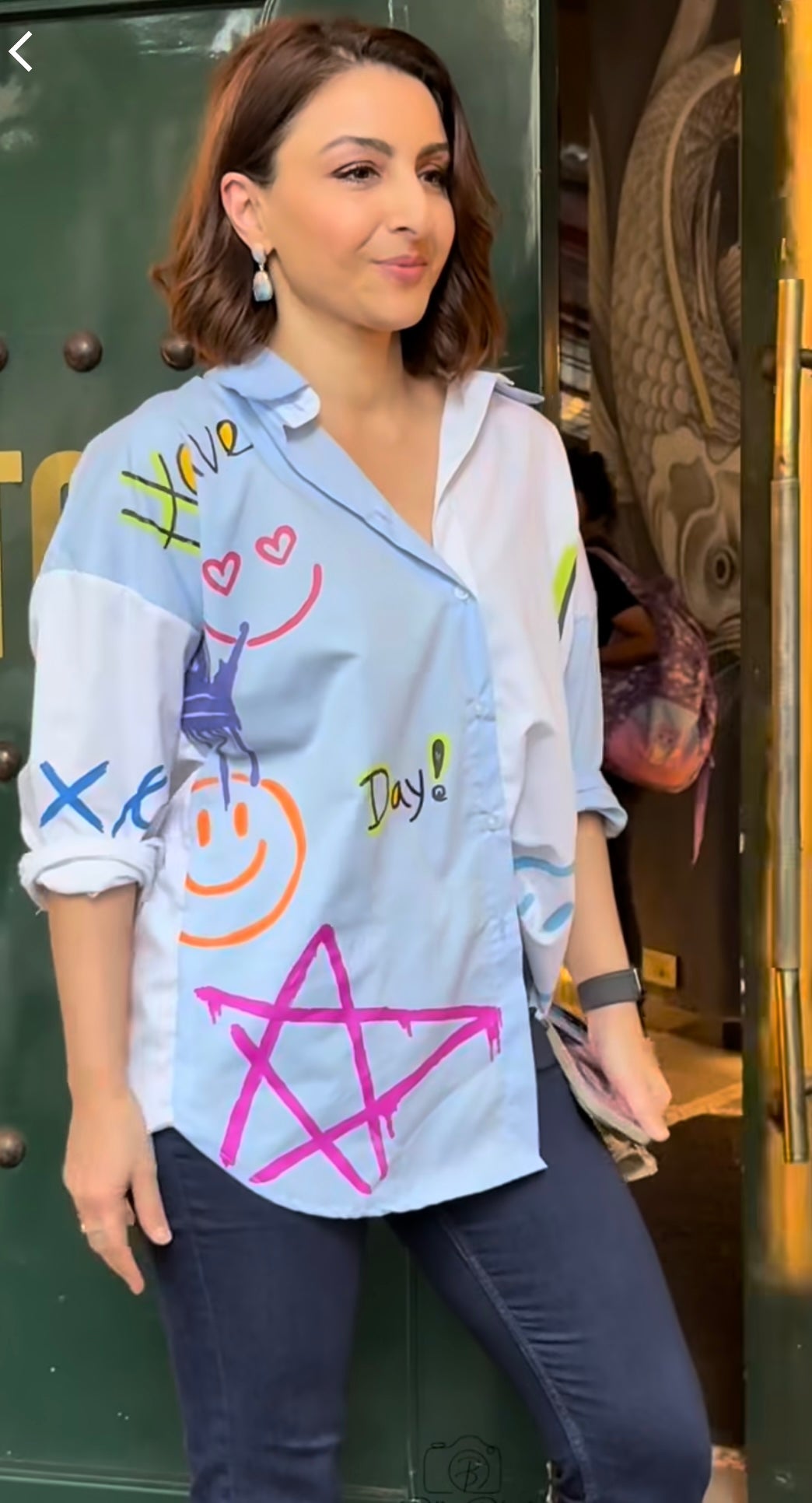 Oversize Style Shirt have a nice day