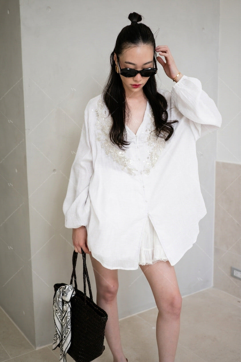 Santorini Saz shirt White