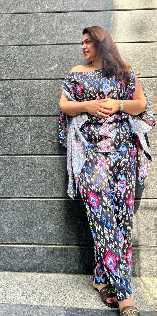 Drop Shoulder Coord Set ikat