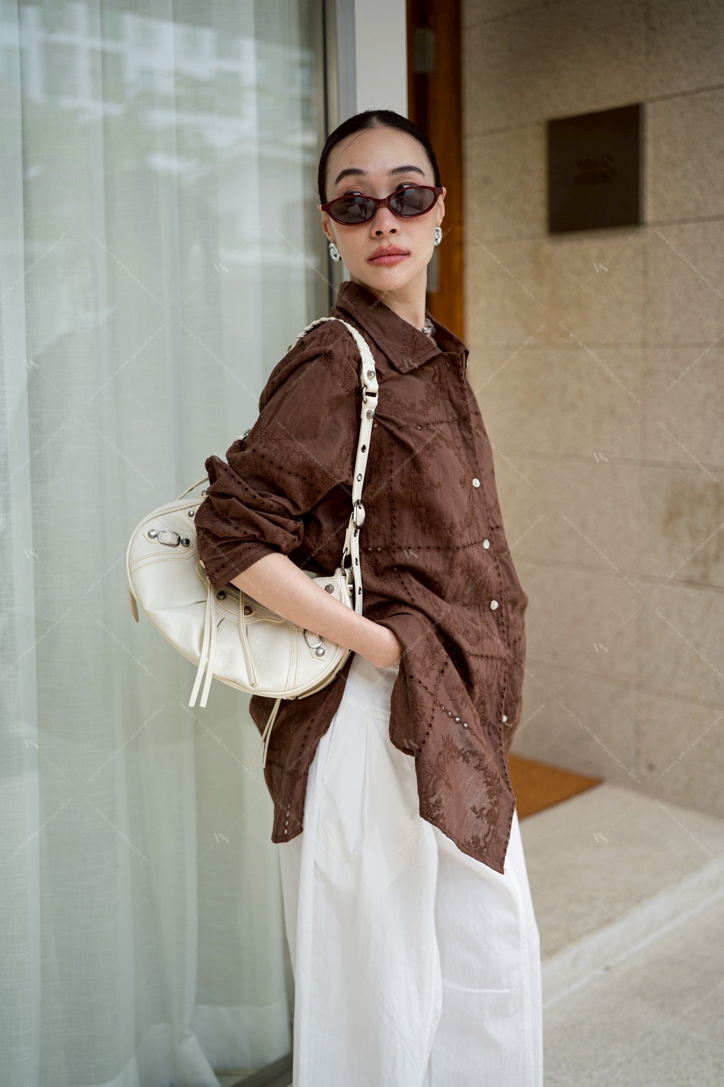 Frida shirt brown