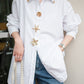 Aqua shirt white
