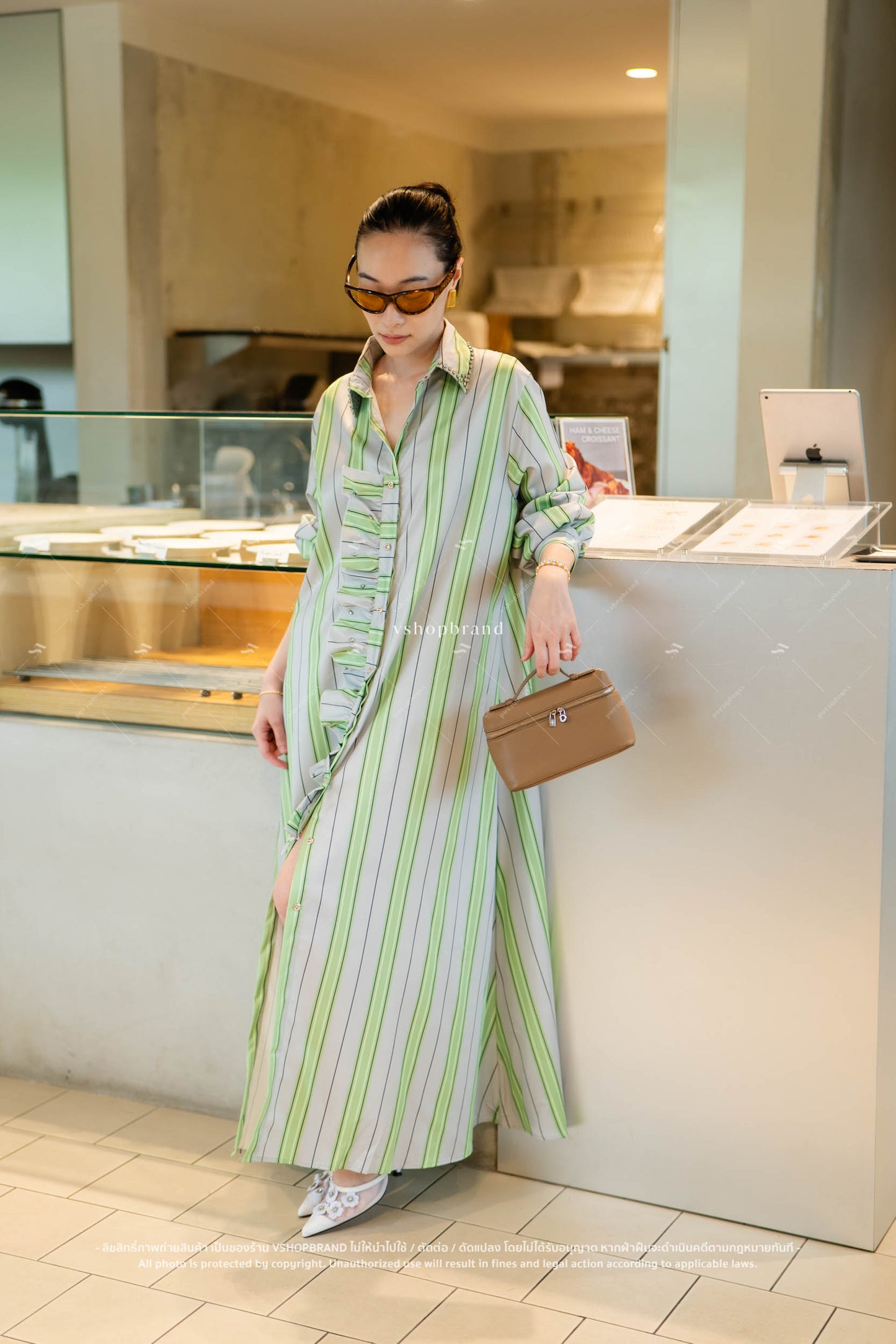 Candy cane Dress Green