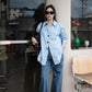 Bejewelled Shirt Blue