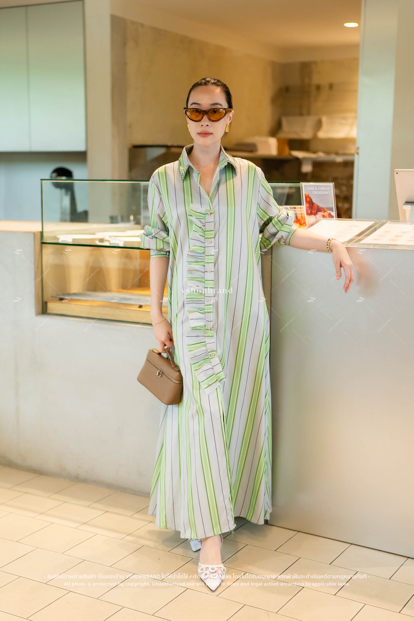 Candy cane Dress Green