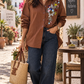 Floral fantasy Shirt Brown