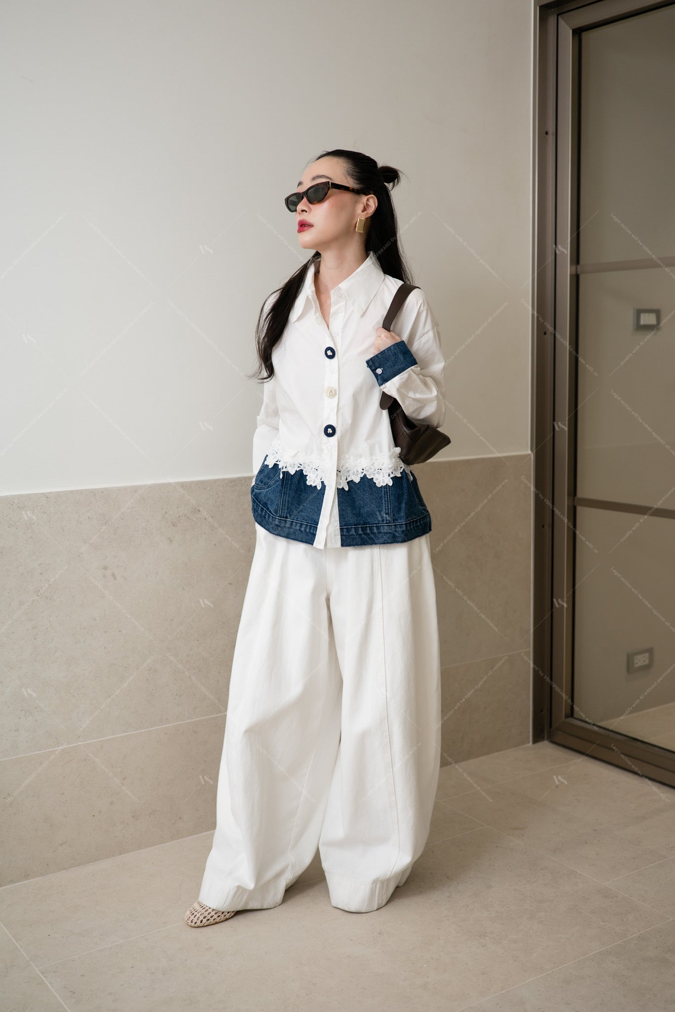 Denim Love white