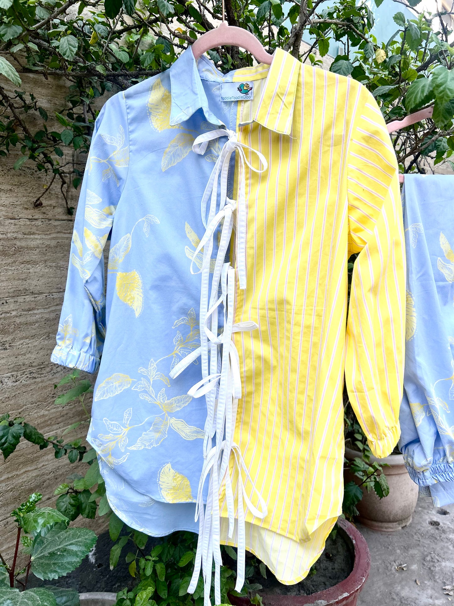 Lemonade  tie up shirt