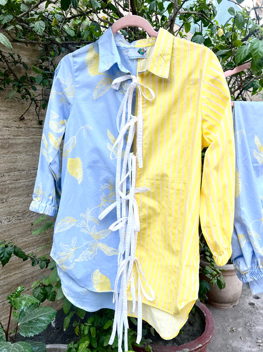 Lemonade  tie up shirt